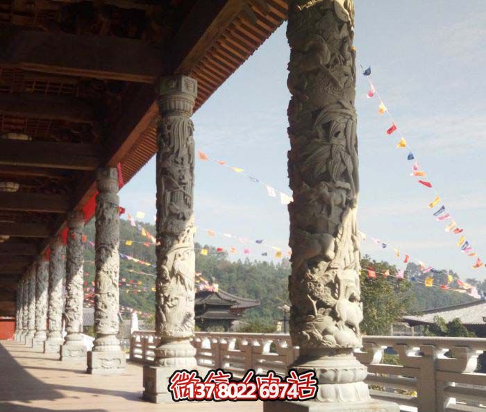传承古典艺术,精美石雕龙柱汉白玉浮雕 传承古典艺术,精美石雕龙柱汉白玉浮雕
