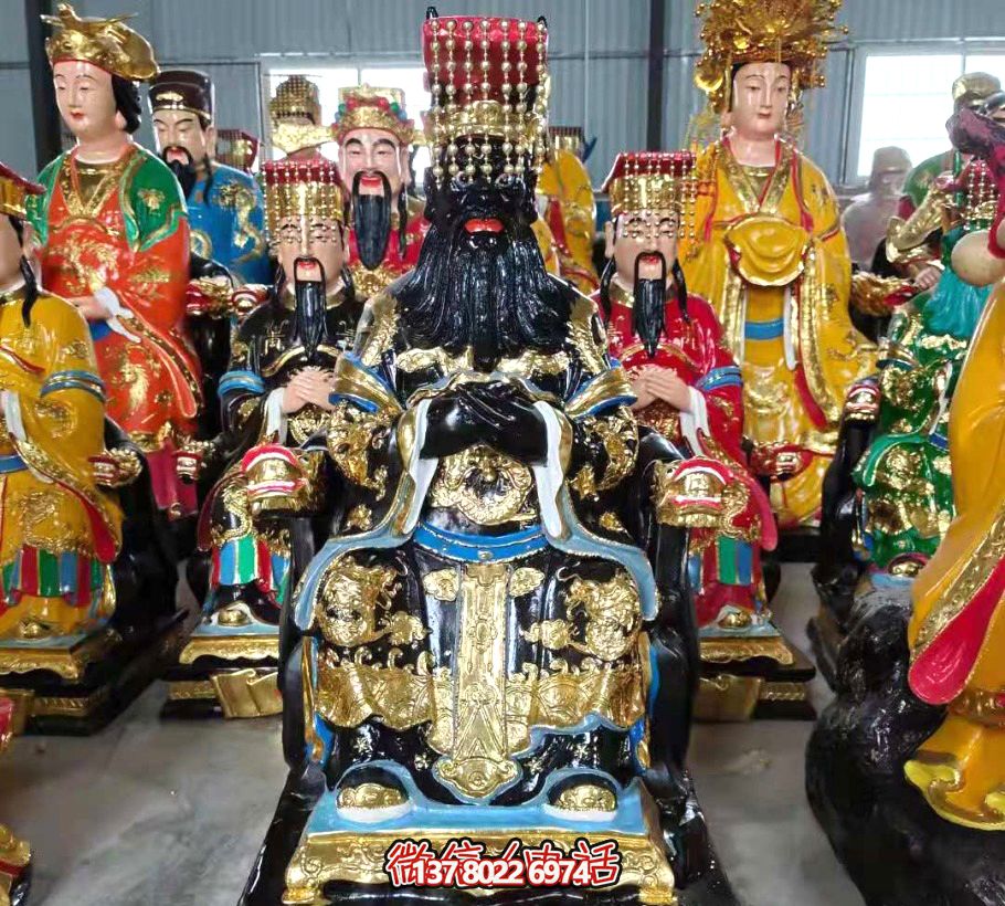玻璃钢彩绘龙王雕塑,传承古老文化 玻璃钢彩绘龙王雕塑,传承古老文化