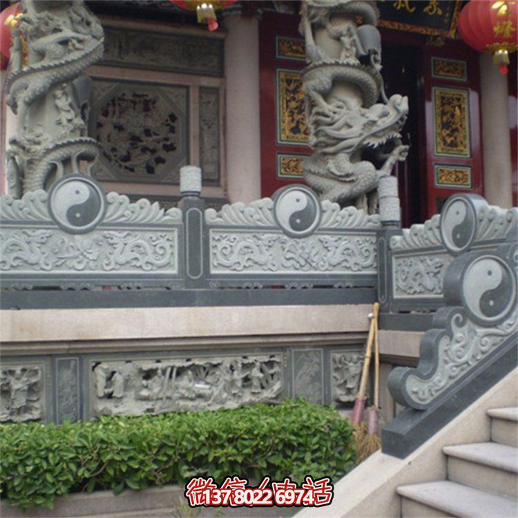 精美古建筑青石防护栏杆——让古建筑散发出传统祥和之美