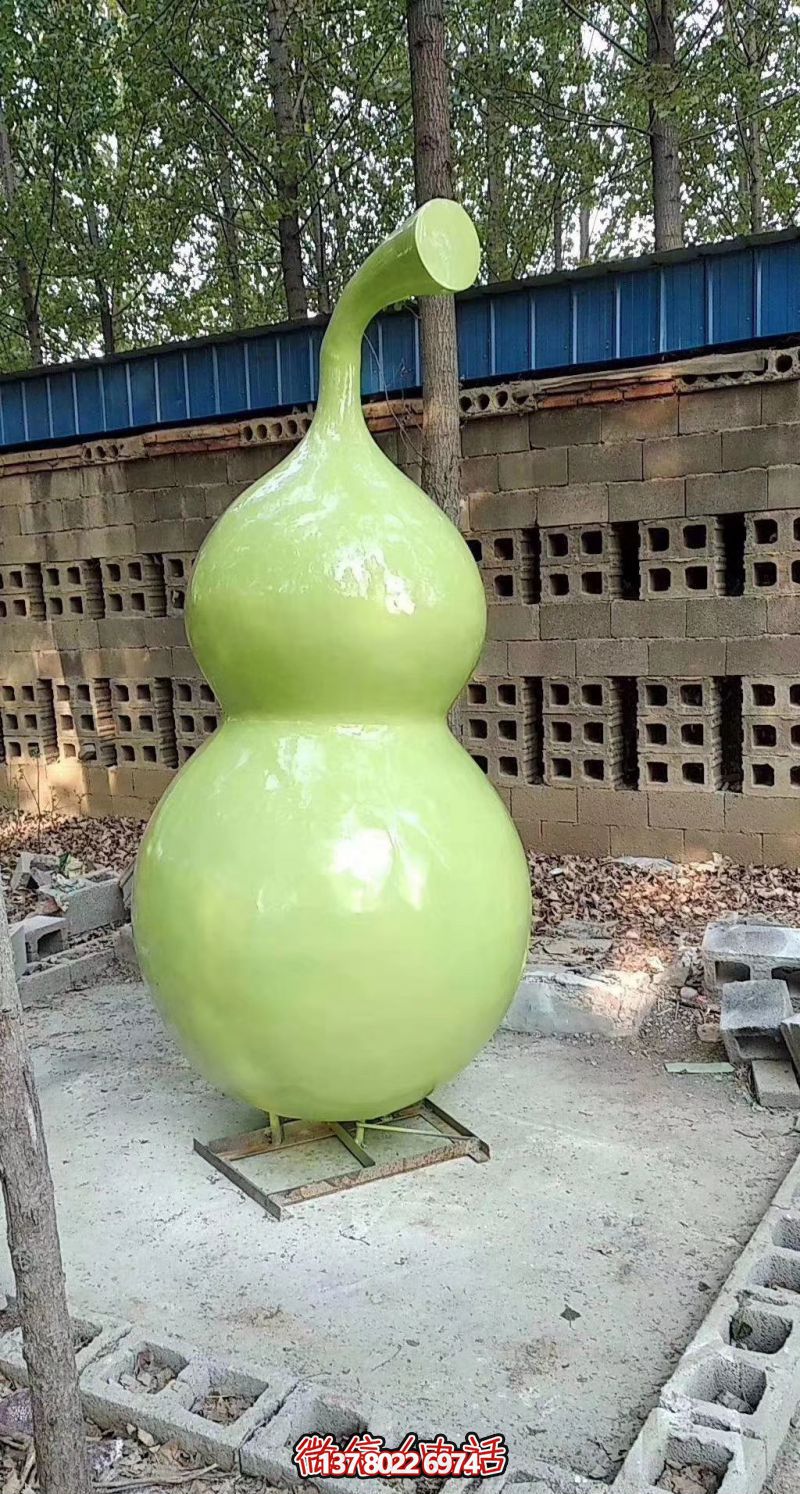 玻璃钢烤漆园林葫芦雕塑,点亮景区 玻璃钢烤漆园林葫芦雕塑,点亮景区