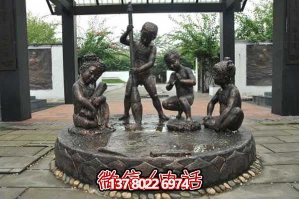 不锈钢铜雕毛笔，为儿童缔造景区乐趣