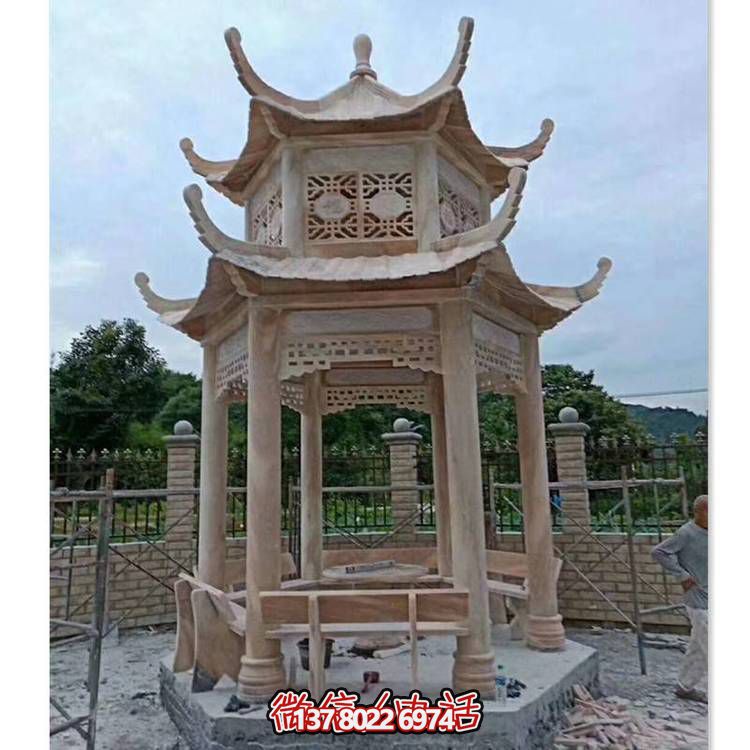 多层中式公园户外凉亭雕塑——为您带来经典典雅的休闲体验