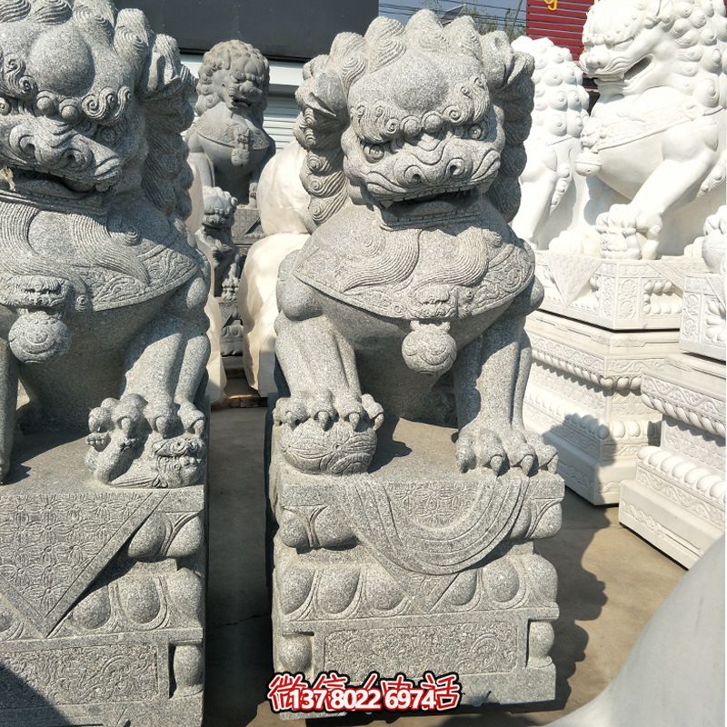 精美大理石狮子雕塑,装点你的户外庭院 精美大理石狮子雕塑,装点你的户外庭院