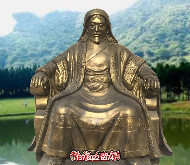 经典铜雕成吉思汗 经典铜雕成吉思汗