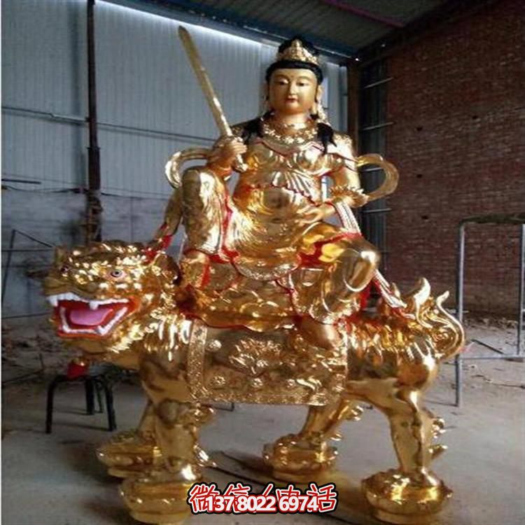 文姝普贤玻璃钢雕塑，为景区和寺庙增添大型艺术装置