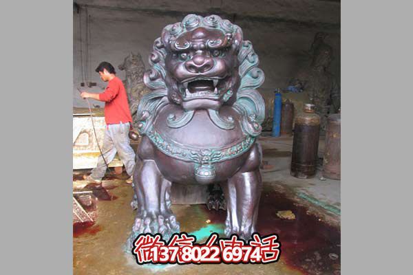 【大型仿真不锈钢狮子铜雕】