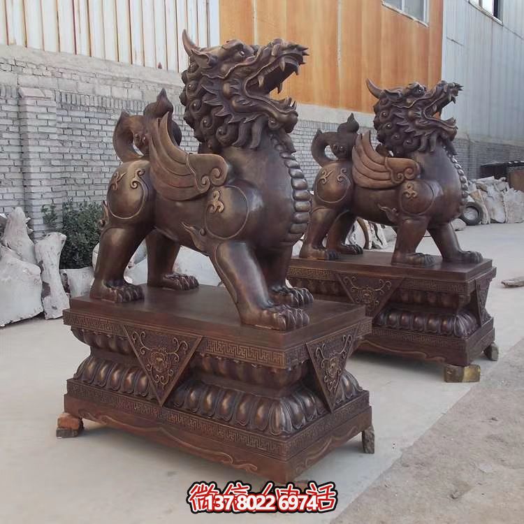 庭院不锈钢仿铜神兽貔貅雕塑 庭院不锈钢仿铜神兽貔貅雕塑