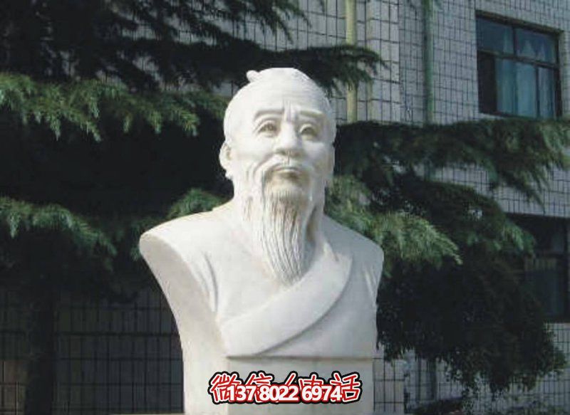 大理石扁鹊头像石雕医学院扁鹊雕塑 大理石扁鹊头像石雕医学院扁鹊雕塑