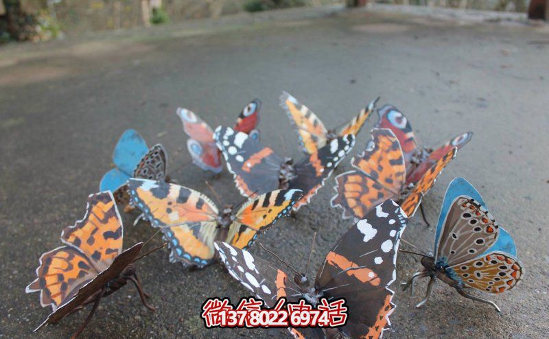 多只玻璃钢仿真蝴蝶雕塑 多只玻璃钢仿真蝴蝶雕塑