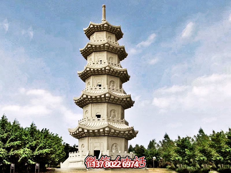 城市广场摆放花岗岩多层石塔 城市广场摆放花岗岩多层石塔