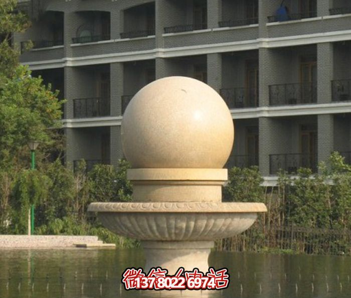 公园景观小型风水球喷泉石雕