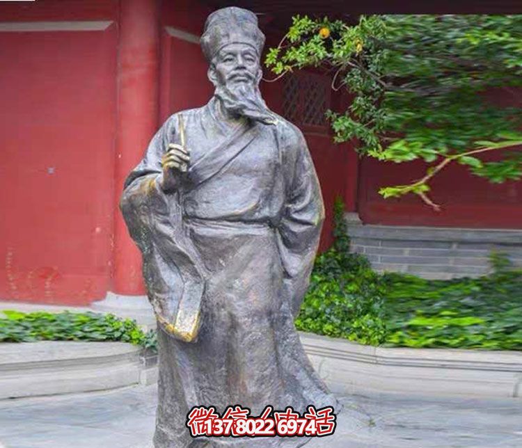 大学校园北宋文学家苏轼铜雕 大学校园北宋文学家苏轼铜雕