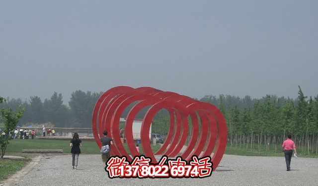 不锈钢心形拱门公园景观雕塑 不锈钢心形拱门公园景观雕塑